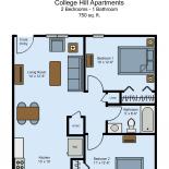 College Hill Apartments 2-Bed - Image# 18