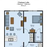 Chelsea Lofts - 1-Bed "The Penthouse" (Downtown Emporia) - Image# 21