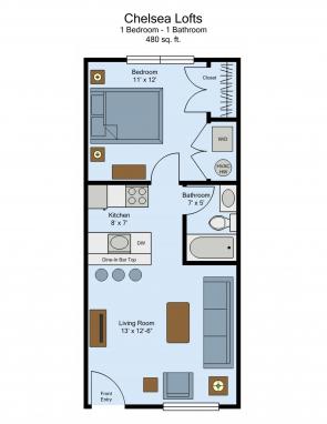 Chelsea Lofts - 1-Bed 
