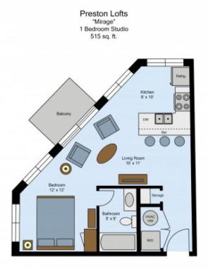 Preston Lofts 1-Bed 