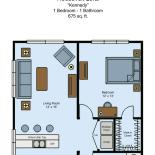 Roosevelt Lofts - 1-Bed "The Kennedy" (Downtown Emporia) - Image# 17